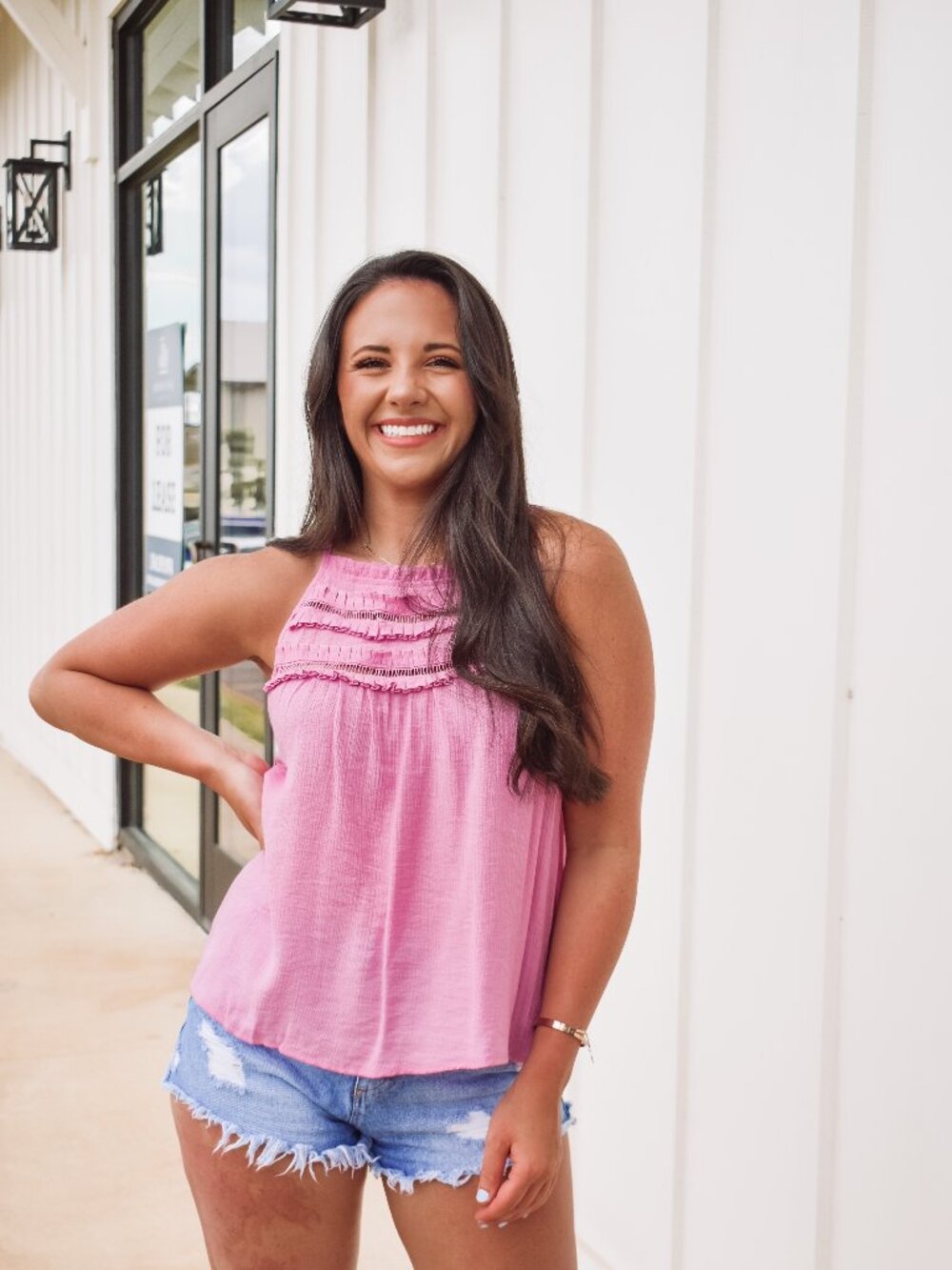 Merritt Ruffle Halter Top
